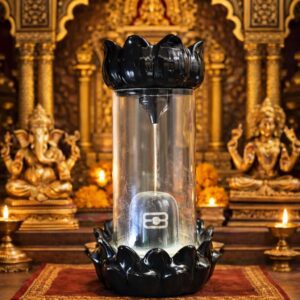 luxury indoor smoking fountain shivling for home decor | spiritual meditation tabletop fountain